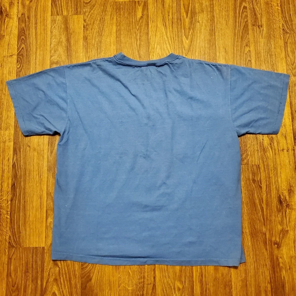 Vintage Cottagecore Shirt Adult XL Blue House is not a Home‎ Without Love 90s